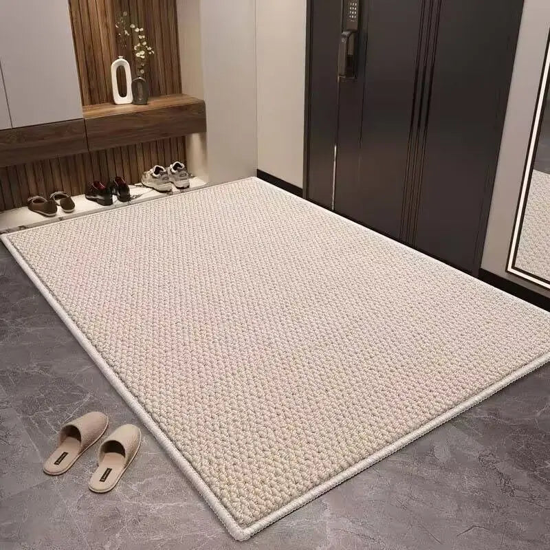 Pineapple ring home floor mat thickened wear-resistant entrance carpet door can be cut carpet dirt-resistant and non-slip