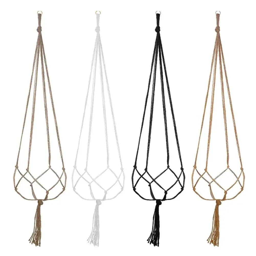 Hanging Plant Pot Hanging Basket Vases with Hook Creative Macrame Suspension Plant Planters for Hanging  Flower Pot Net