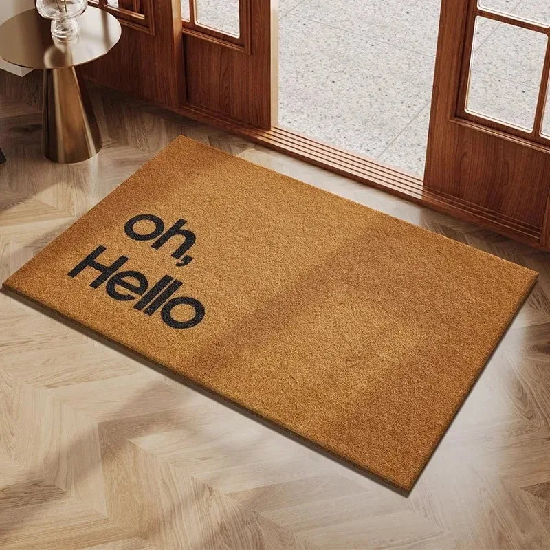 Classic Simple Doormat Machine Washable Entrance Carpet Non-Slip Soft Door Mat Home Decorative Mat for Living Room and Bedroom