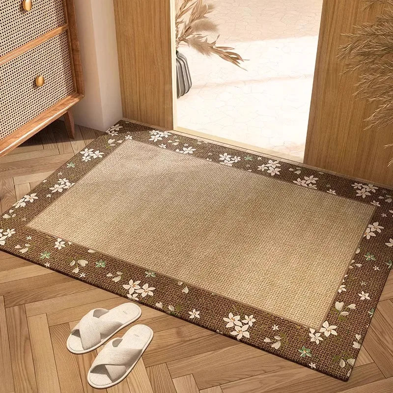 Front Door Mat Outside Entrance Welcome Mat Outdoor Indoor Entryway Rug Non-Slip Washable Doormat   Doormat Kitchen Rug