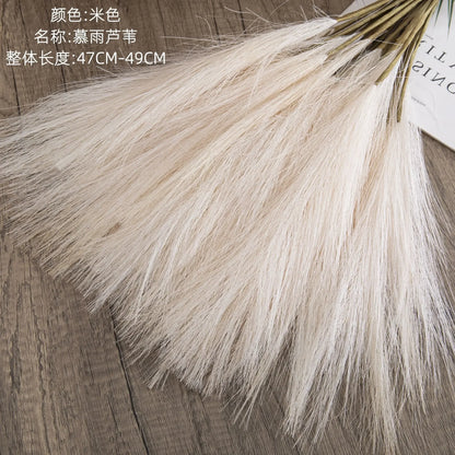 Artificial Pampas Grass for Tall Vases, Rustic Ornament for Home Decor and Wedding Events