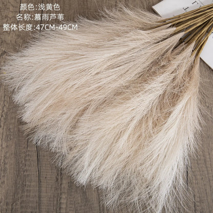 Artificial Pampas Grass for Tall Vases, Rustic Ornament for Home Decor and Wedding Events