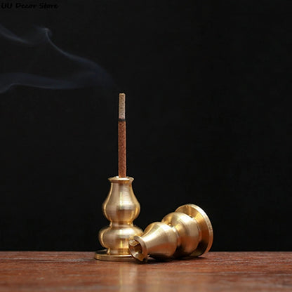 New 1PC Alloy Incense Burner Stick Holder Plate Buddhism Lotus Censer Bronze Nasturtium Incense Burner