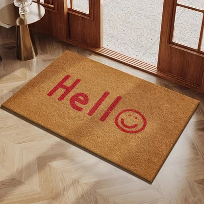 Classic Simple Doormat Machine Washable Entrance Carpet Non-Slip Soft Door Mat Home Decorative Mat for Living Room and Bedroom