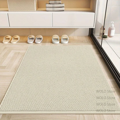 Light Luxury Long Corridor Carpet Home Decoration Solid Tone Faux Sisal Soft Runner Rugs Living Room Entryway Porch Non-slip Mat