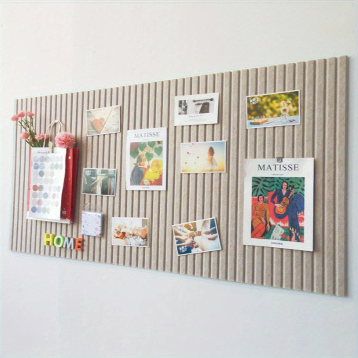 Large Bohemian Felt Wall Tiles - Round Cork Bulletin Boards, for Home and Office Decoration Wall Decor Living Room Decoration