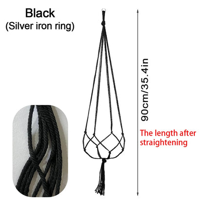 Hanging Plant Pot Hanging Basket Vases with Hook Creative Macrame Suspension Plant Planters for Hanging  Flower Pot Net