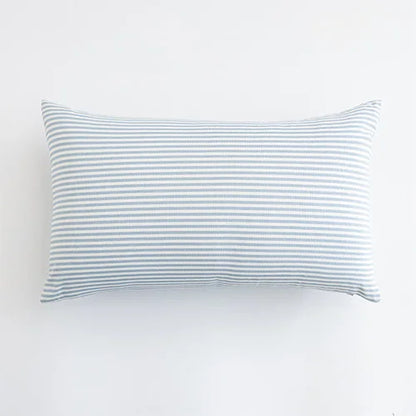 LEEJOOM Light Blue Baby Blue Pillow Covers Plaid Home Decorative Sofa Cushion Cover 30x50cm/45x45cm 1PC