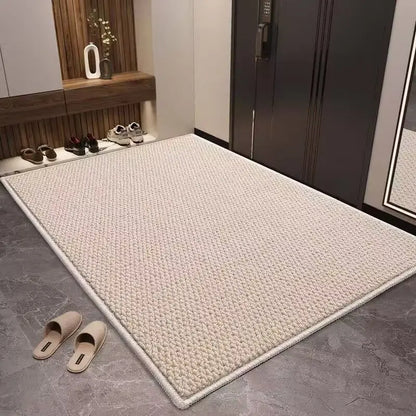 Pineapple ring home floor mat thickened wear-resistant entrance carpet door can be cut carpet dirt-resistant and non-slip