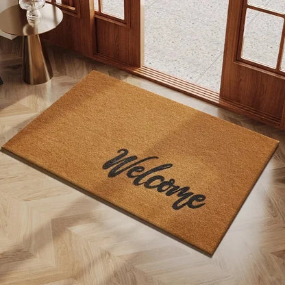 Classic Simple Doormat Machine Washable Entrance Carpet Non-Slip Soft Door Mat Home Decorative Mat for Living Room and Bedroom